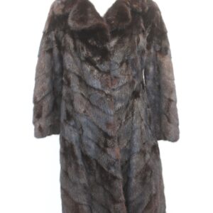 SCRAP ITEM: DARK RANCH MINK FUR COAT JACKET SIZE N/A