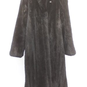 EXCELLENT BLACK SHEARED FOX FUR COAT WOMEN WOMAN SIZE 6-8 SMALL/MEDIUM