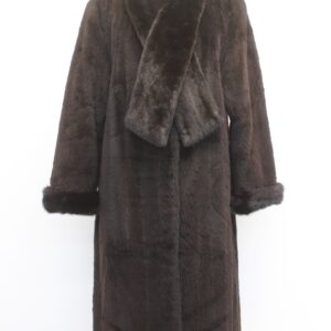 EXCELLENT SHEARED RACCOON RACOON & MINK FUR COAT JACKET WOMEN WOMAN SIZE 6 SMALL