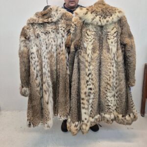 2 lynx fur coats