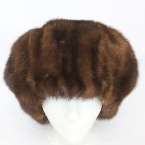 REFURBISHED NEW DEMI BUFF MINK FUR BERET STYLE HAT WOMEN WOMAN SIZE ALL