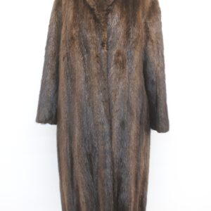 EXCELLENT CANADIAN MUSKRAT FUR COAT JACKET WOMEN WOMAN SIZE 6-8 SMALL-MEDIUM