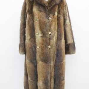SCRAP ITEM: MUSKRAT FUR COAT JACKET WOMEN WOMAN SIZE N/A ARTS & CRAFTS