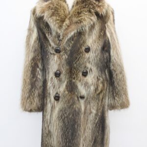 EXCELLENT NATURAL RACCOON FUR JACKET COAT FOR MEN MAN SIZE 38 SMALL