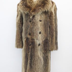 EXCELLENT NATURAL RACCOON FUR JACKET COAT FOR MEN MAN SIZE 40-42 MEDIUM-LARGE