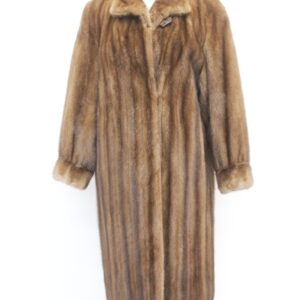 SHOWROOM NEW CANADIAN DEMI BUFF MINK FUR COAT JACKET WOMEN WOMAN SIZE 6 SMALL