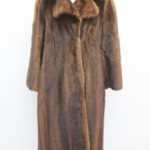 MINT CANADIAN DARK DEMI BUFF MINK FUR COAT JACKET WOMEN WOMAN SIZE 6 NEW LINING!