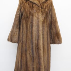 EXCELLENT CANADIAN DEMI BUFF MINK FUR COAT JACKET WOMEN WOMAN SIZE 4-6 SMALL