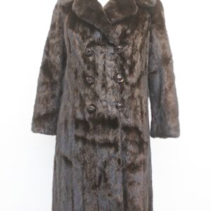 CELLENT CANADIAN DARK RANCH MINK FUR COAT JACKET WOMEN WOMAN SIZE 4 SMALL