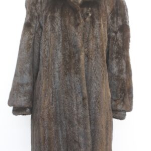SCRAP ITEM: DARK RANCH MINK FUR COAT WOMEN WOMAN SIZE N/A ARTS & CRAFTS