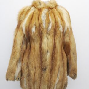 MINT RED FOX FUR COAT JACKET WOMEN WOMAN SIZE 2-4 PETITE