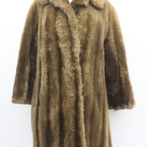 SCRAP ITEM: SHEARED RACCOON FUR COAT WOMEN WOMAN SIZE N/A ARTS & CRAFTS