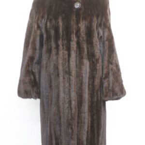 EXCELLENT CANADIAN DARK RANCH MINK FUR COAT JACKET WOMEN WOMAN SIZE 4-6 SMALL