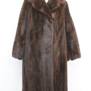 MINT CANADIAN DARK RANCH MINK FUR COAT JACKET WOMEN WOMAN SIZE 6 SMALL