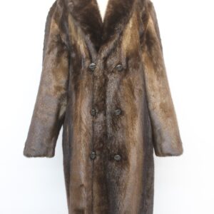 excellent canadian otter fur coat jacket man men size 42 medium/large