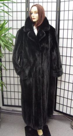 black mink fur