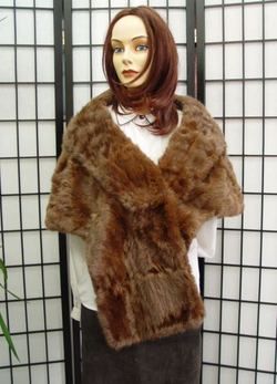 Mint Canadian Pastel Mink Fur Stole Shawl Wrap Women Women Size 61 X 16