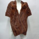 EXCELLENT CHINESE MINK FUR STOLE WRAP SHAWL WOMEN WOMAN 59