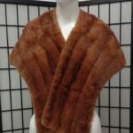 MINT CHINESE MINK FUR STOLE WRAP SCARF WOMEN WOMAN SIZE 12