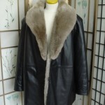 BRAND NEW REVERSIBLE LEATHER SHEARED COYOTE FUR COAT MEN MAN SIZE ALL