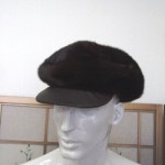 BRAND NEW DARK RANCH MINK FUR & LEATHER HAT FOR MEN MAN WOMEN WOMAN SIZE ALL