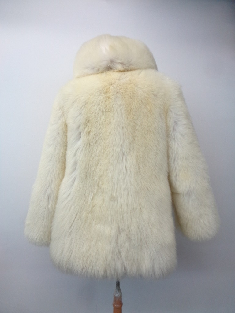 MENS ALPHA MALE POLAR BEAR FAUX FUR COAT - ARCTIC WHITE / Luxury Faux Fur  Jacket Fur Coat
