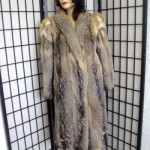 EXCELLENT AMERICAN GREY GRAY FOX FUR COAT JACKET WOMEN WOMAN SIZE 4-6 small