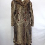 MINT NATURAL RACCOON RACOON FUR COAT JACKET WOMEN WOMAN SIZE 4-6 PETITE