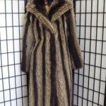 MINT NATURAL PLAIN RACCOON RACOON FUR COAT JACKET WOMEN WOMAN SIZE 4 PETITE