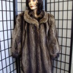 MINT PLAIN RACCOON RACOON FUR COAT JACKET WOMEN WOMAN SIZE 4-6 PETITE