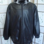 BRAND NEW RANCHED CHINCHILLA FUR & LEATHER REVERSIBLE JACKET COAT MEN MAN