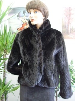 Mink tail store fur coat