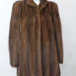 MINT CANADIAN DEMI BUFF MINK FUR COAT JACKET WOMEN WOMAN SIZE 6 SMALL