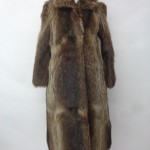 EXCELLENT RACCOON RACOON FUR COAT JACKET WOMEN WOMAN SIZE 2-4 PETITE