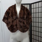 MINT SQUIRREL FUR STOLE SCARF WRAP WOMEN WOMAN SZ 15