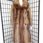 MINT NATURAL CANADIAN RACCOON RACOON FUR COAT JACKET WOMEN WOMAN SIZE 2-4 PETITE