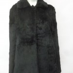 SCRAP ITEM: BLACK SHEARED RABBIT FUR JACKET COAT ARTS & CRAFTS