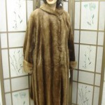 MINT SHEARED RACCOON RACOON FUR COAT JACKET WOMEN WOMAN 10-12 MEDIUM