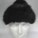 EXCELLENT CANADIAN DARK RANCH MINK FUR HAT CAP WOMEN WOMAN SIZE ALL