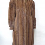 EXCELLENT CANADIAN DEMI BUFF MINK FUR COAT JACKET WOMEN WOMAN SIZE 6-8 S-M