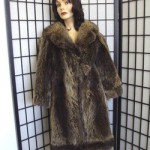 SCRAP ITEM: NATURAL RACCOON RACOON FUR COAT JACKET ARTS & CRAFTS