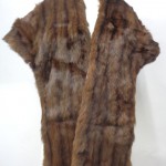 EXCELLENT BROWN SQUIRREL FUR STOLE SHAWL WRAP WOMEN WOMEN SIZE 82