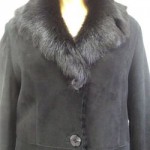 BRAND NEW BLACK LAMB SHEEPSKIN SHEARLING FUR COAT JACKET WOMEN WOMAN SIZE 6 SMALL