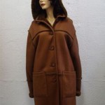 BRAND NEW RUSTY BROWN LAMB SHEEPSKIN SHEARLING FUR COAT JACKET WOMEN WOMAN SIZE 8-10 MEDIUM