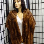 EXCELLENT CHINESE MINK FUR STOLE WRAP SHAWL WOMEN WOMAN 14