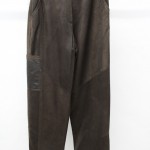 SHOWROOM NEW BROWN GENUINE SUEDE PANTS WOMEN WOMAN SIZE 10 SMALL