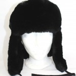 BRAND NEW BLACK SHEARED BEAVER FUR RUSSIAN STYLE HAT CAP MEN MAN WOMEN WOMAN