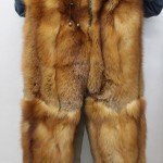 BRAND NEW NATURAL RED FOX DOUBLE SIDED FUR LONG PANTS MEN MAN SIZE ALL