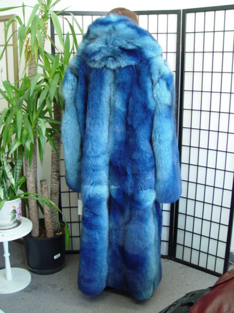 Men's Showstopper 3/4 Fox Fur Jacket Blue Fox – LeatherKloset