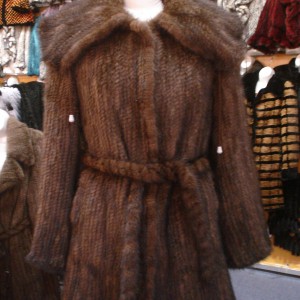 BRAND NEW KNITTED MINK FUR COAT 4-6-8